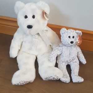 Ty Beanie Baby/Buddy Duo - The Beginning Bear